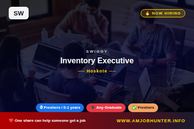 Swiggy Hiring - Inventory Executive