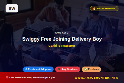 Swiggy Hiring - Swiggy Free Joining Delivery Boy