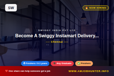 Swiggy India Pvt Ltd Hiring - Become A Swiggy Instamart  Delivery...