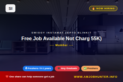 Swiggy Instamat Zepto Blinkit Hiring - Free Job Available Not Charg 55K)