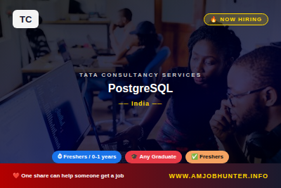 Tata Consultancy Services Hiring - PostgreSQL