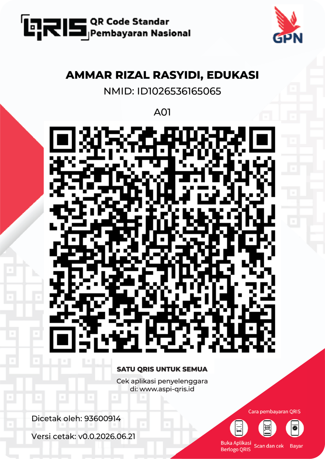 QRIS, Ammar Rizal Rasyidi