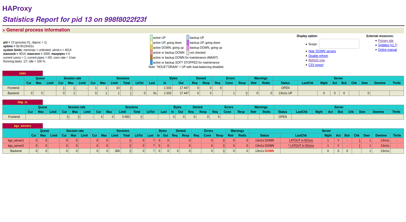 key generation service slave haproxy