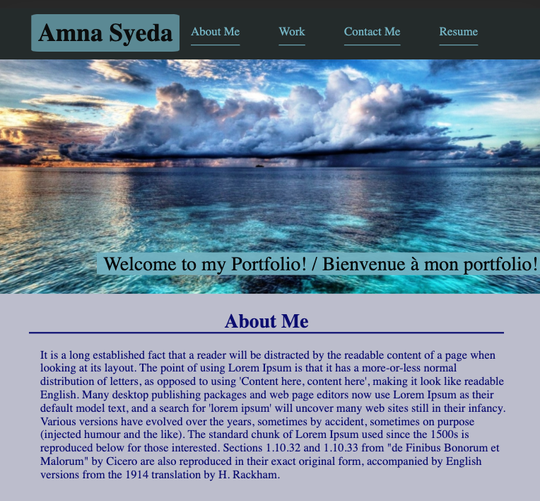 GitHub Amnasyeda professional portfolio Web Application On A 