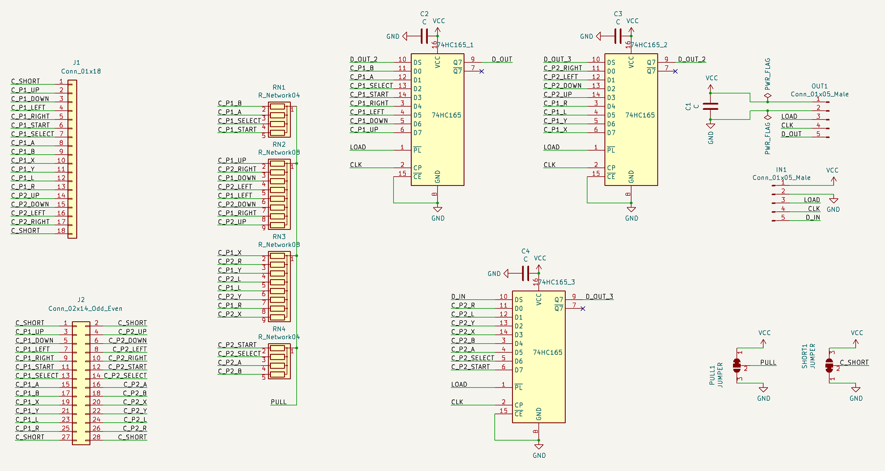 Joystick Input Board (2P), from the project README