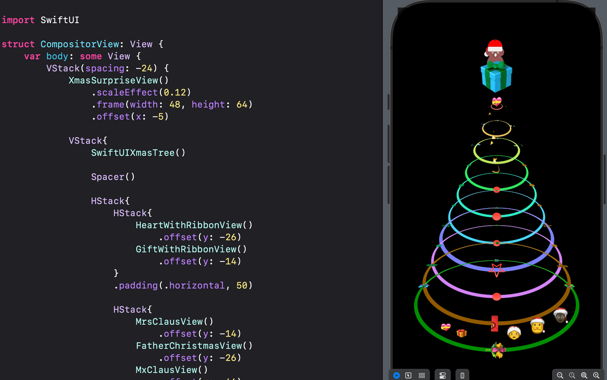 SwiftUI Christmas Tree