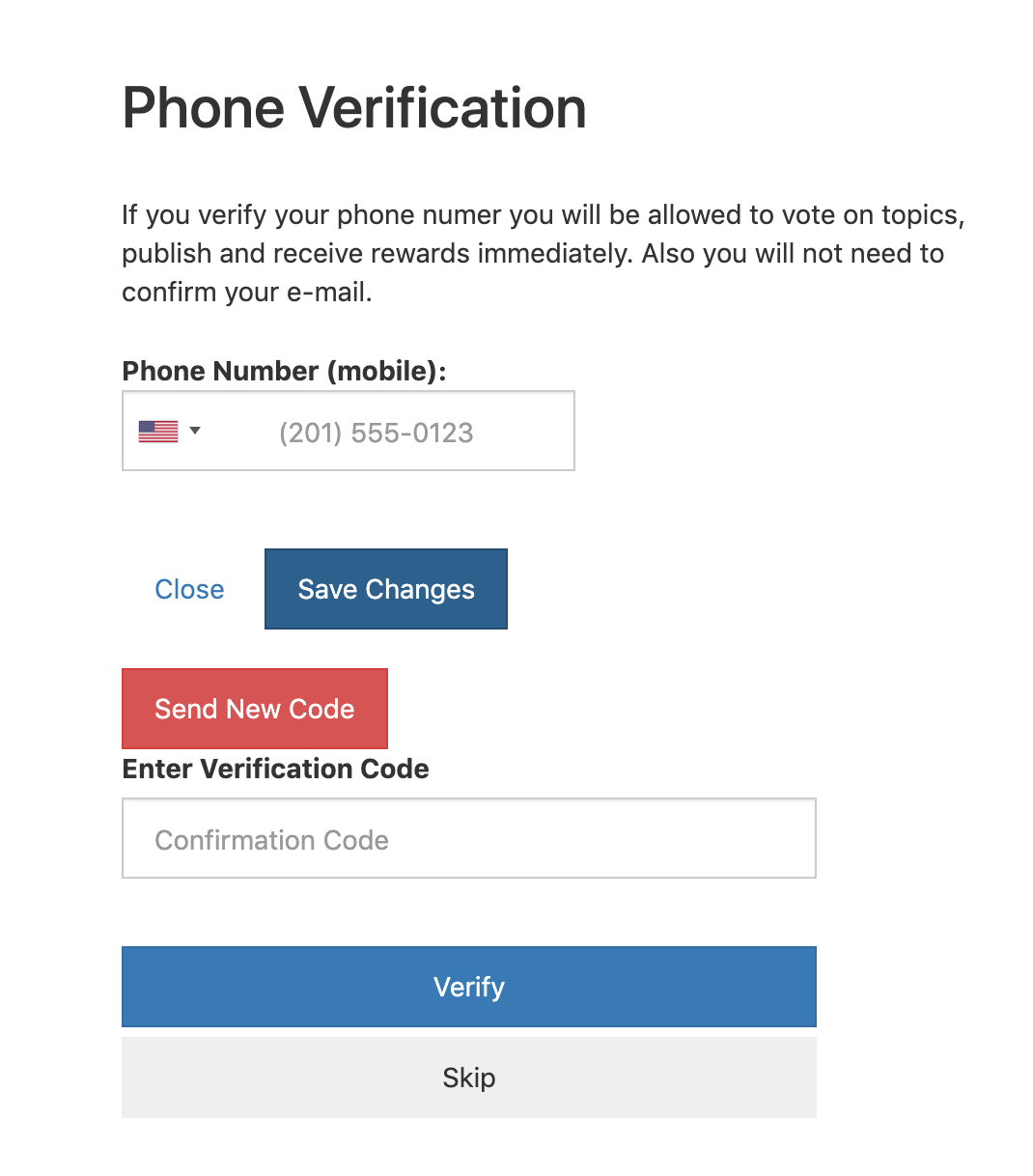 Registration Verifiacation