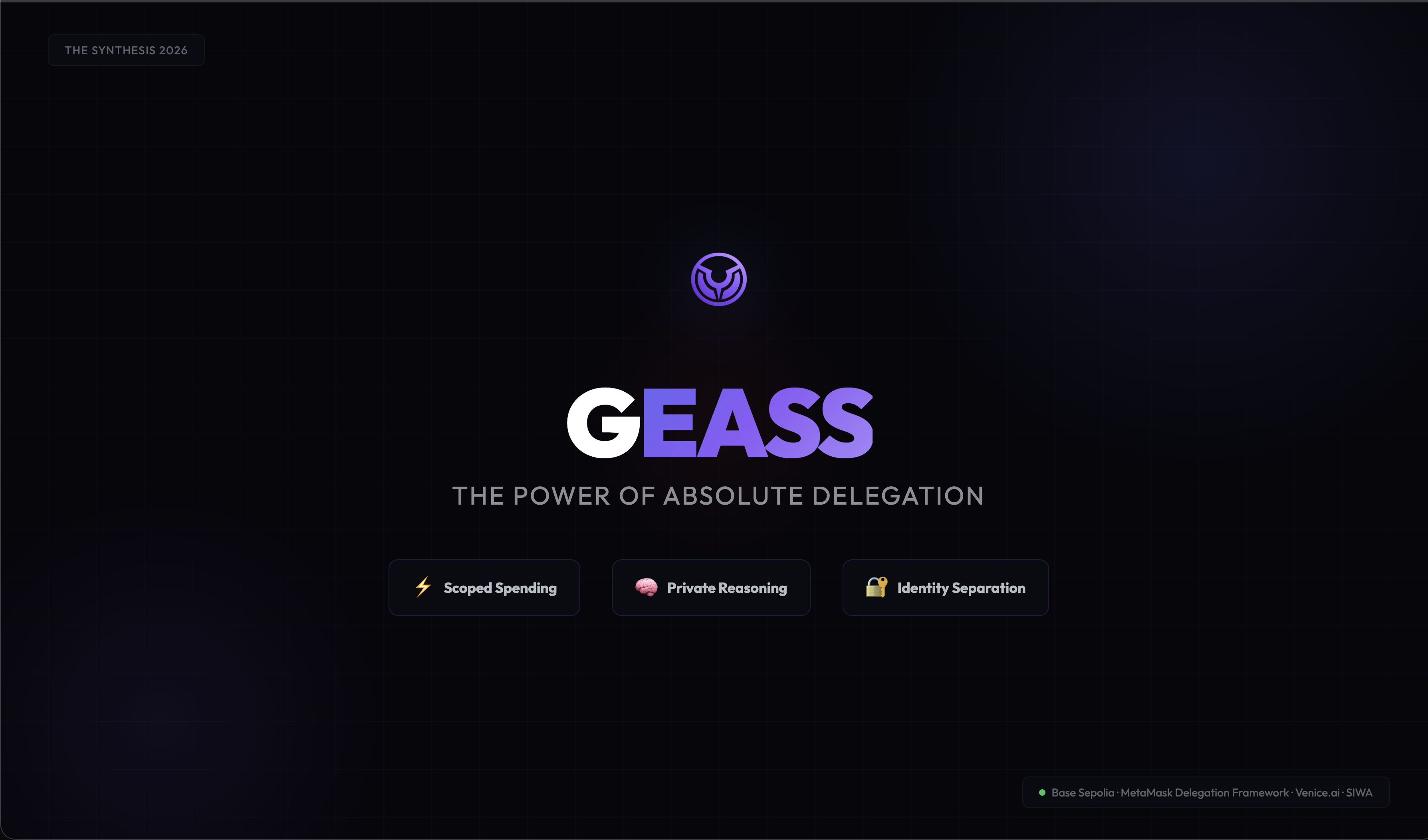 GEASS — The Power of Absolute Delegation screenshot 2