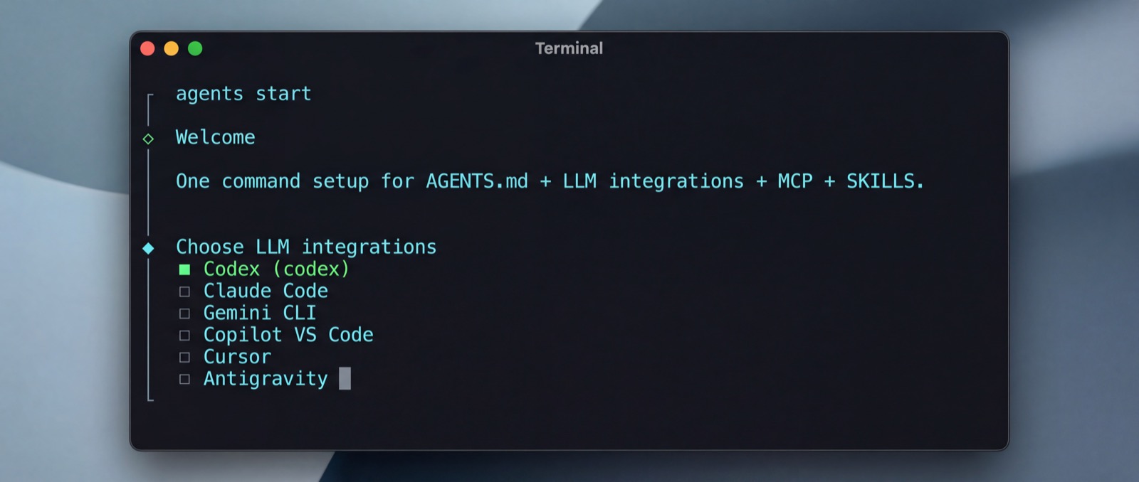 agents start