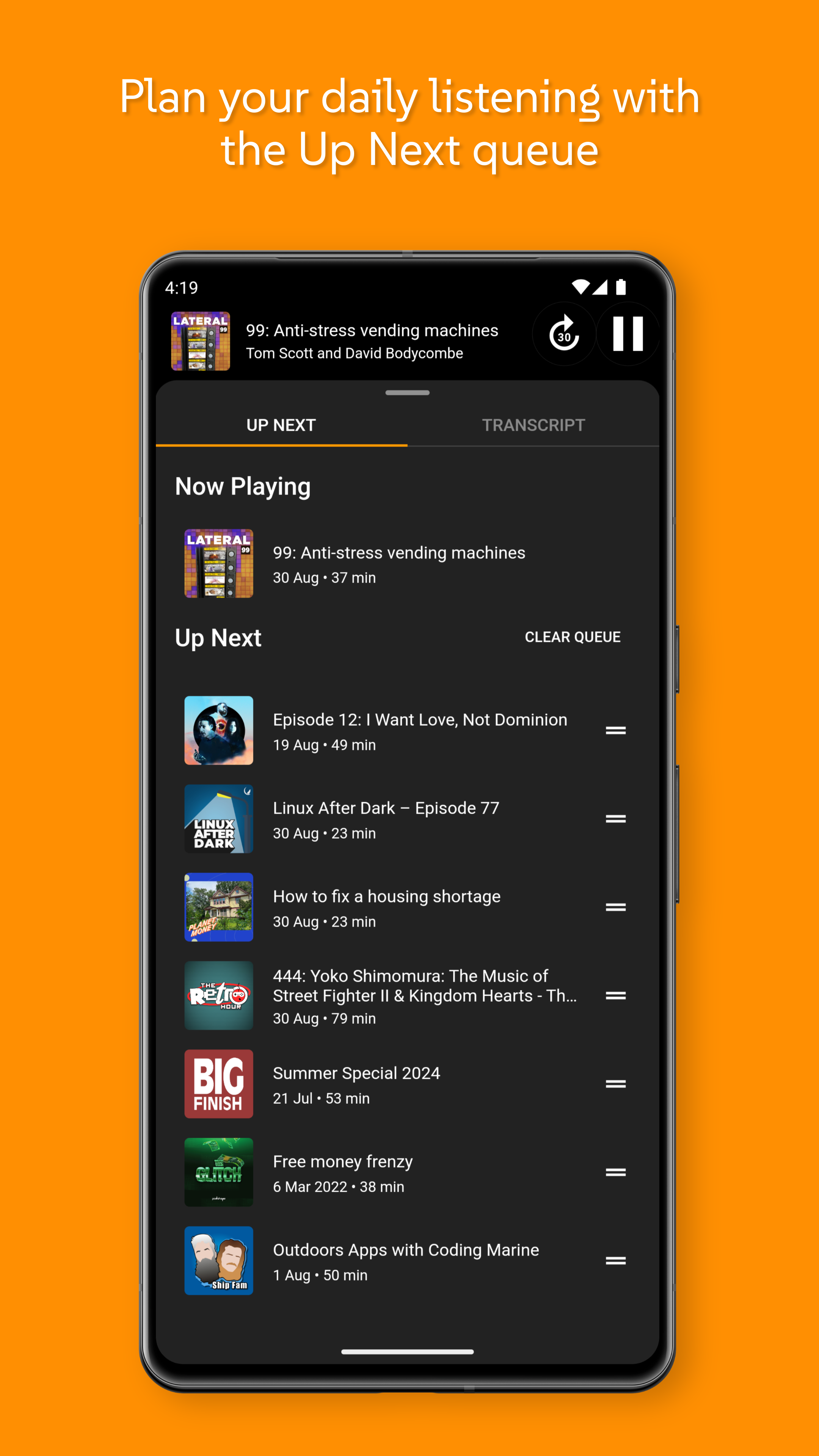 Screenshot 4 of Anytime Podcast Player — opens full size