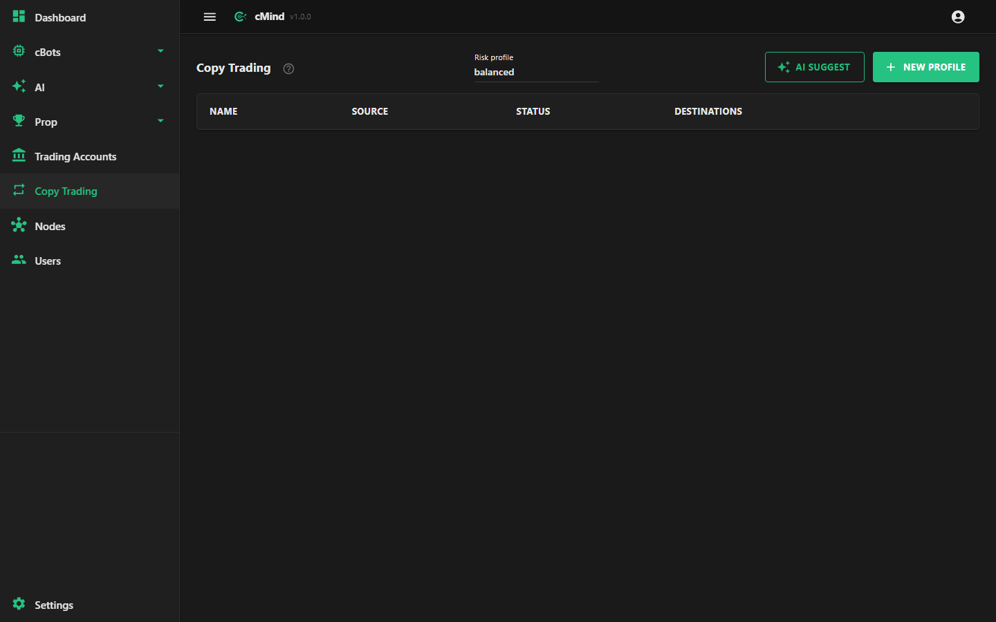 Copy trading