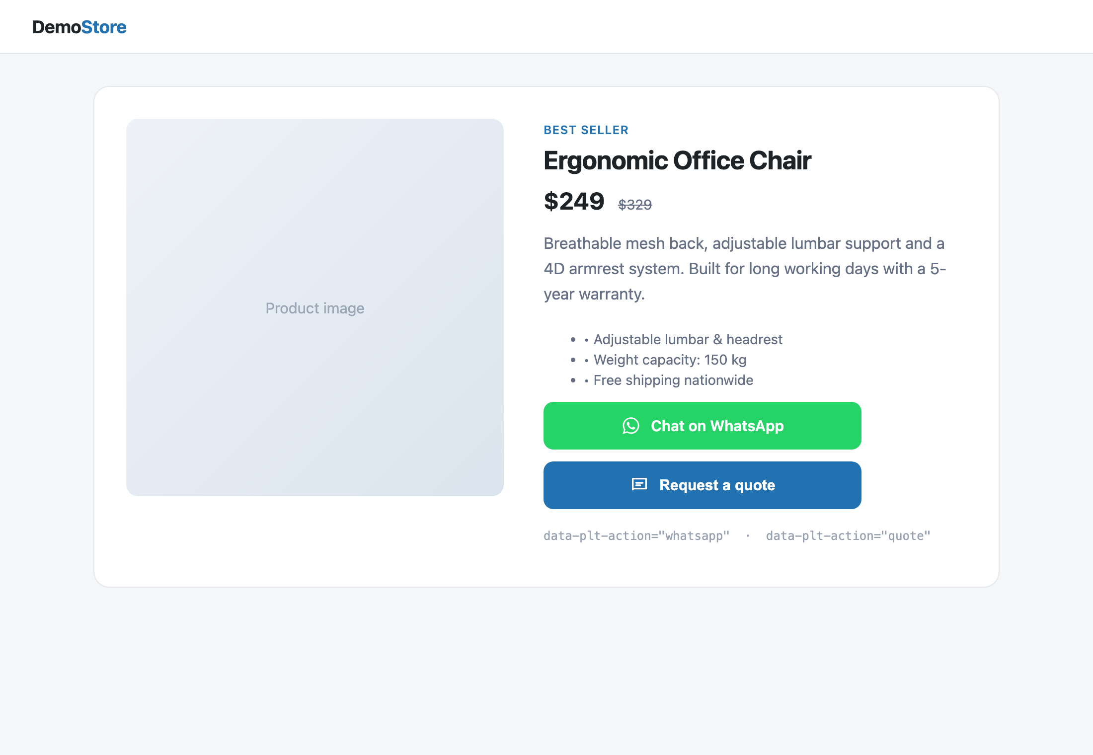 Product page