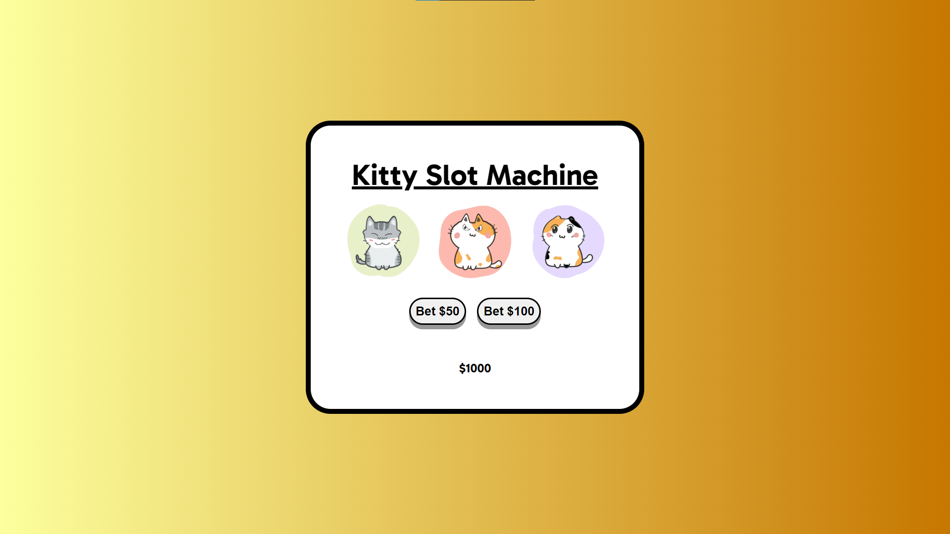 GitHub - anaiscmateus/slot-machine: A cat-themed slot game where you ...