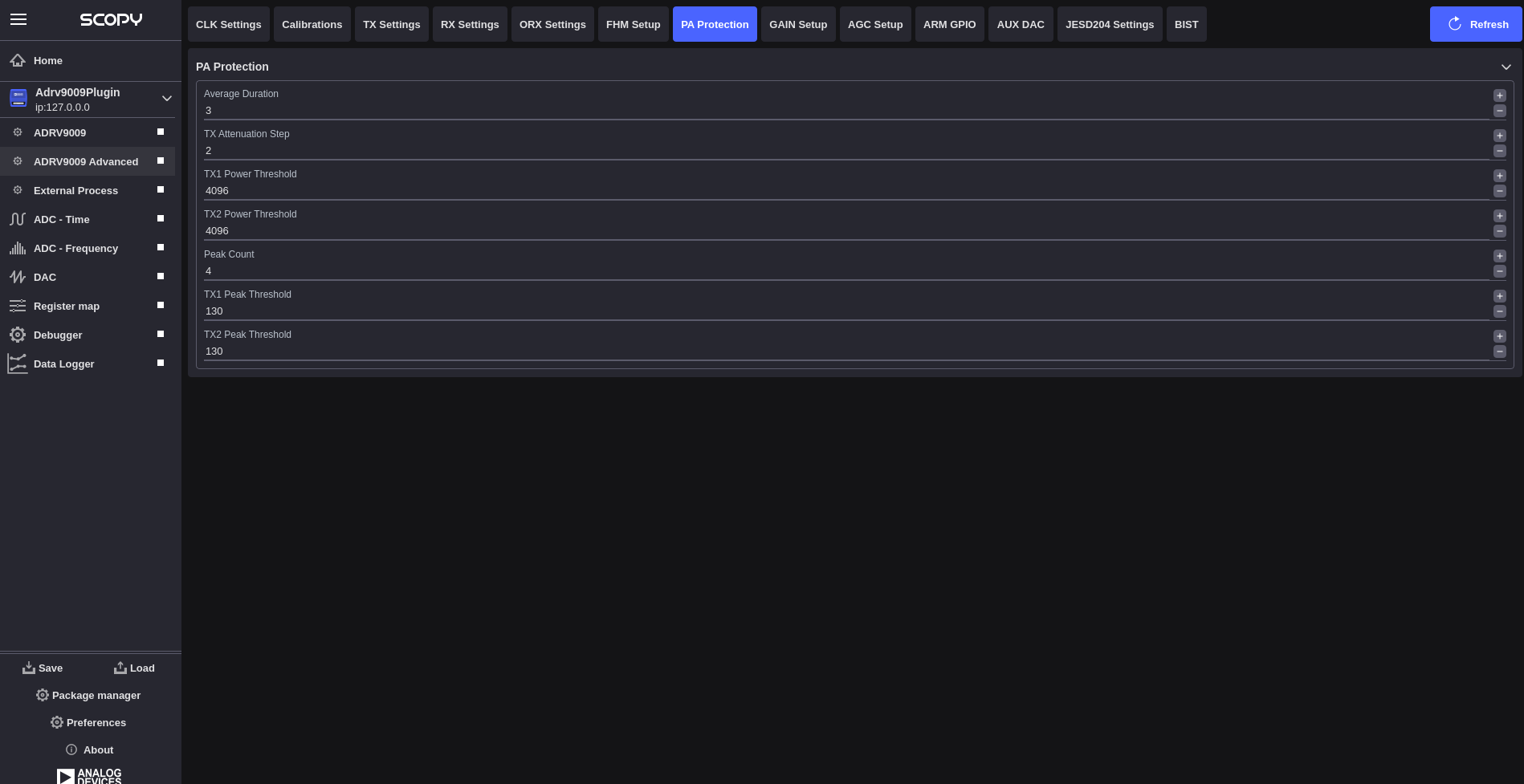 ADRV9009 PA Protection