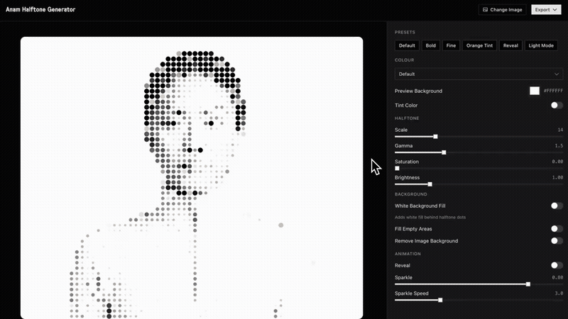 anam halftone shader demo