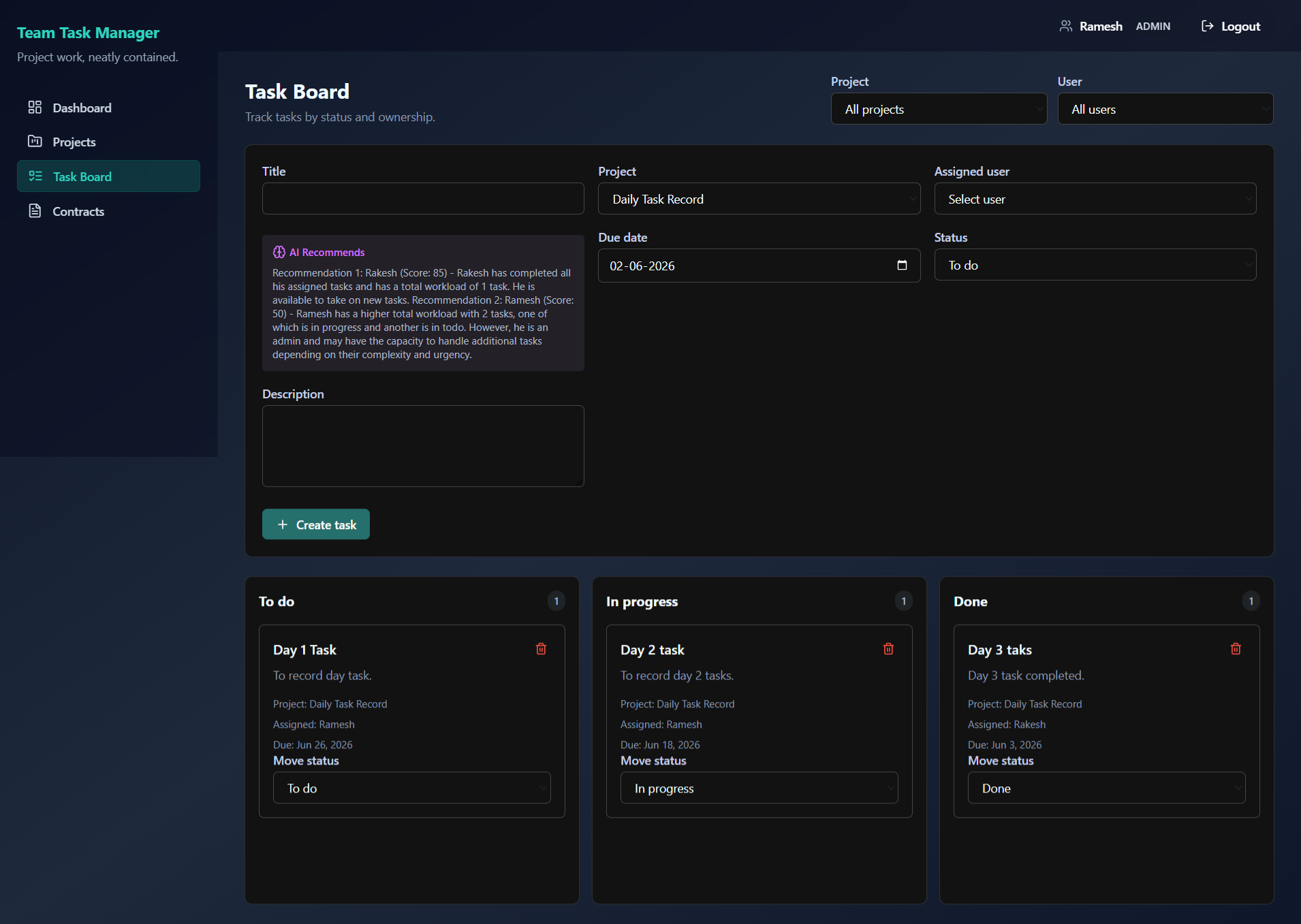 Kanban Task Board