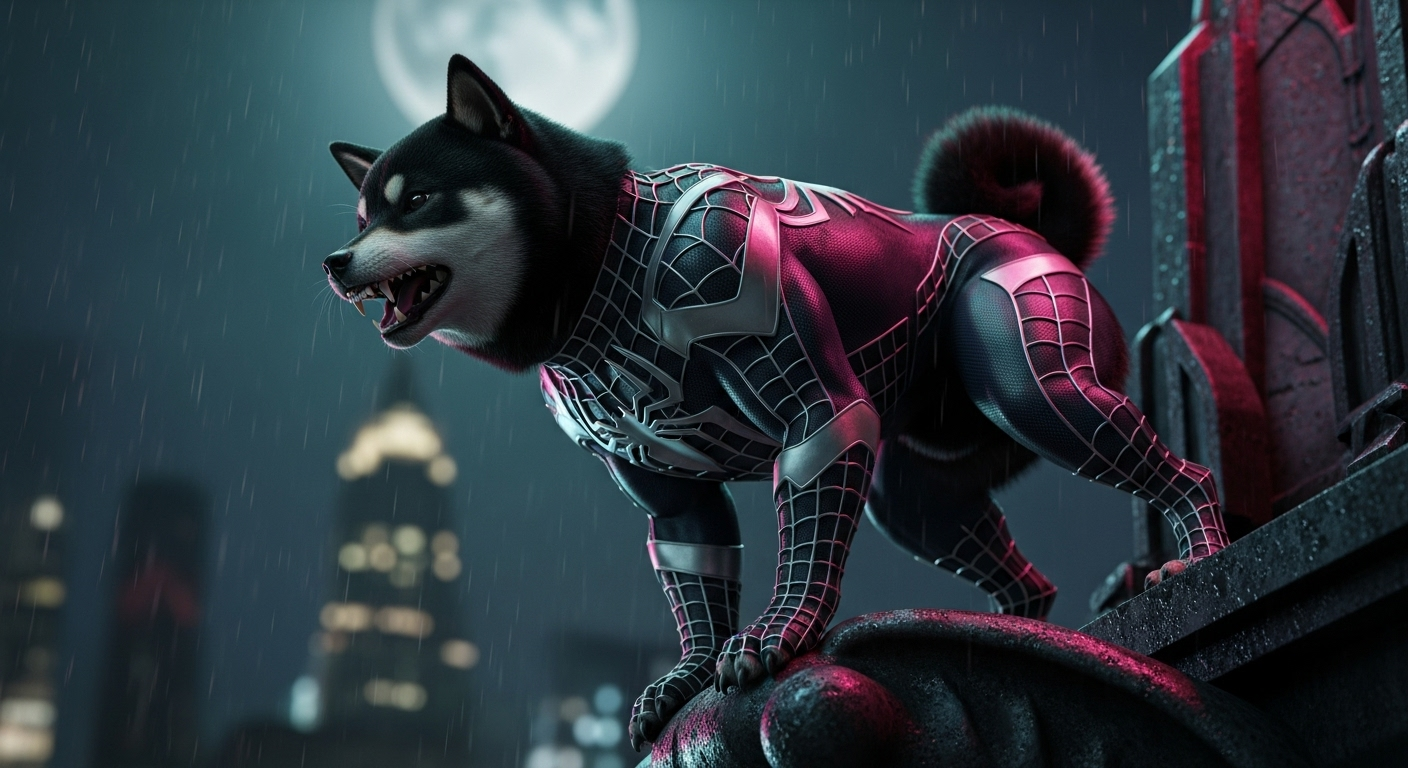 Shiba Inu Spider-Man - Imagen 4