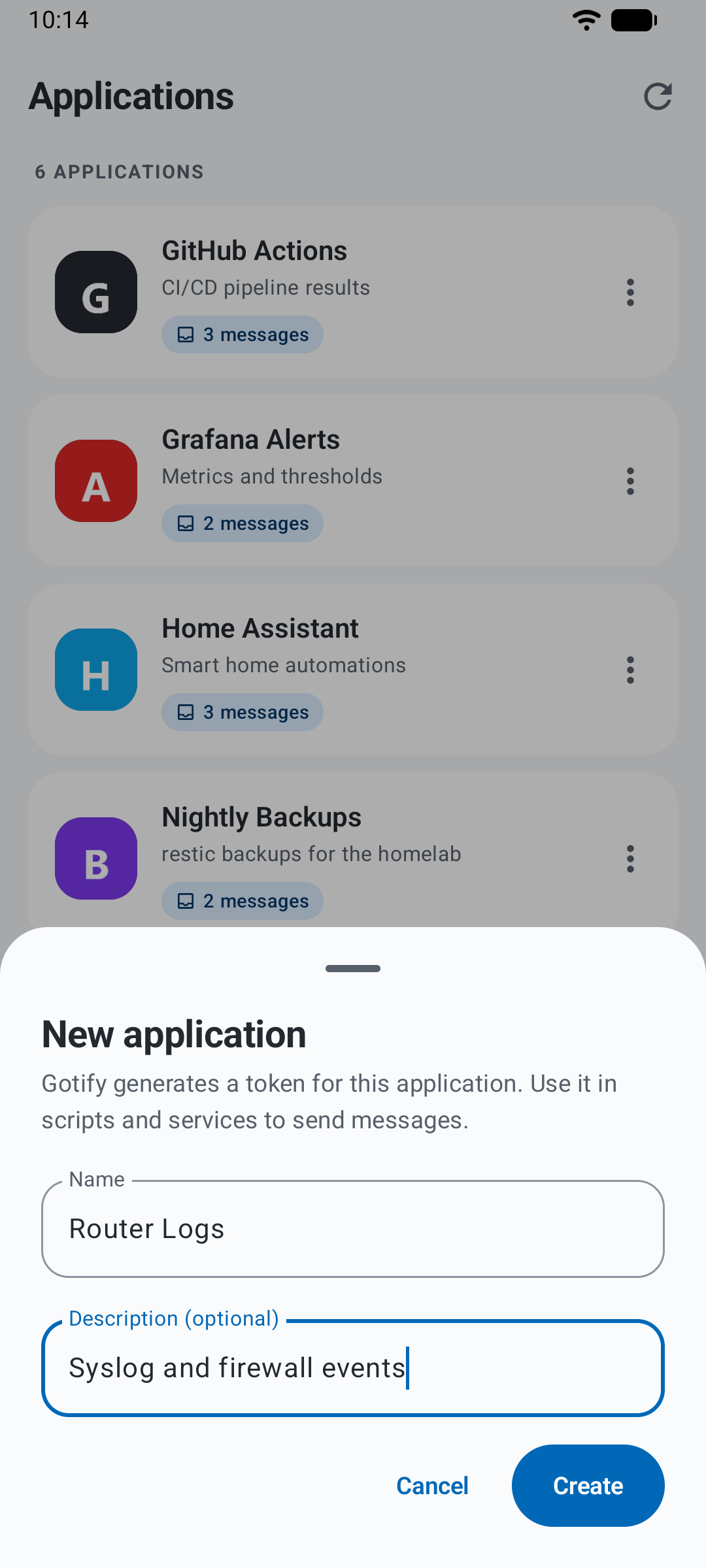 New application