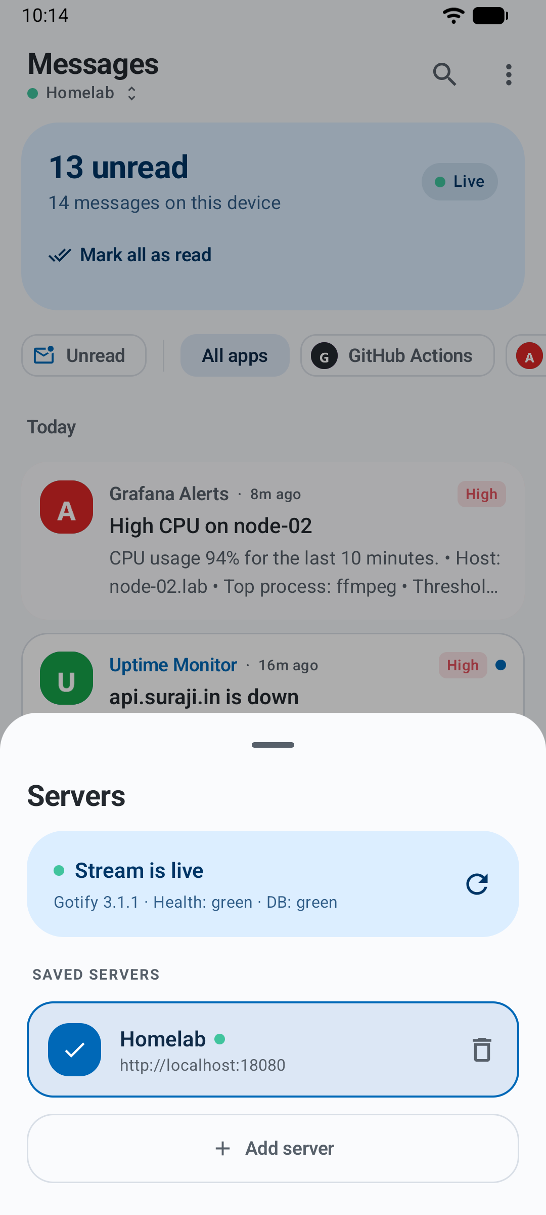 Server switcher