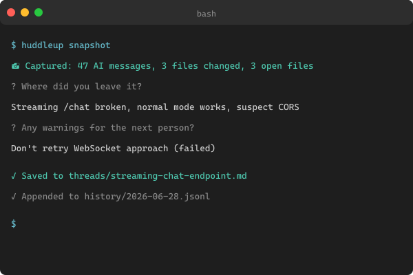 Snapshot flow