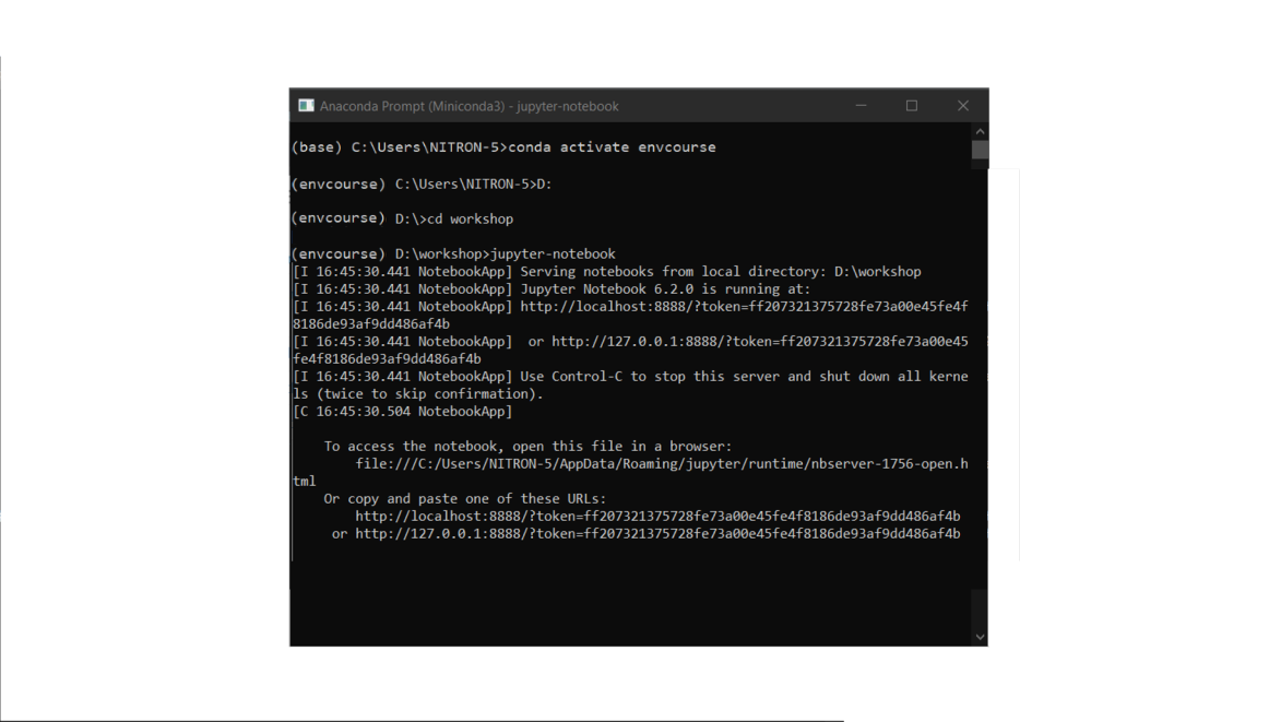 jupyter notebook command
