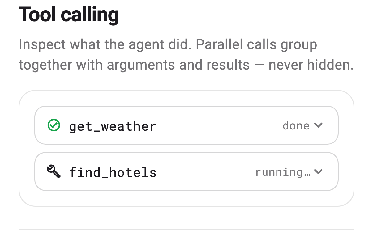 Tools and function calling