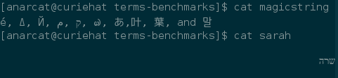 Magic string and Sarah in Hebrew correctly displayed by Emacs 25