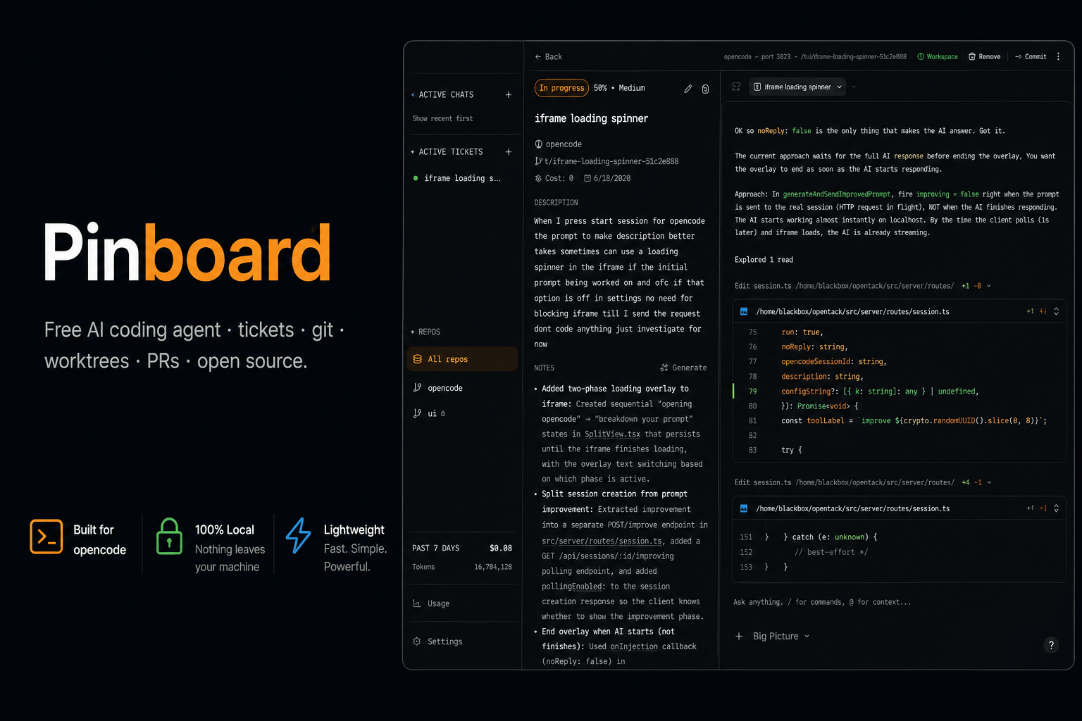 Pinboard preview