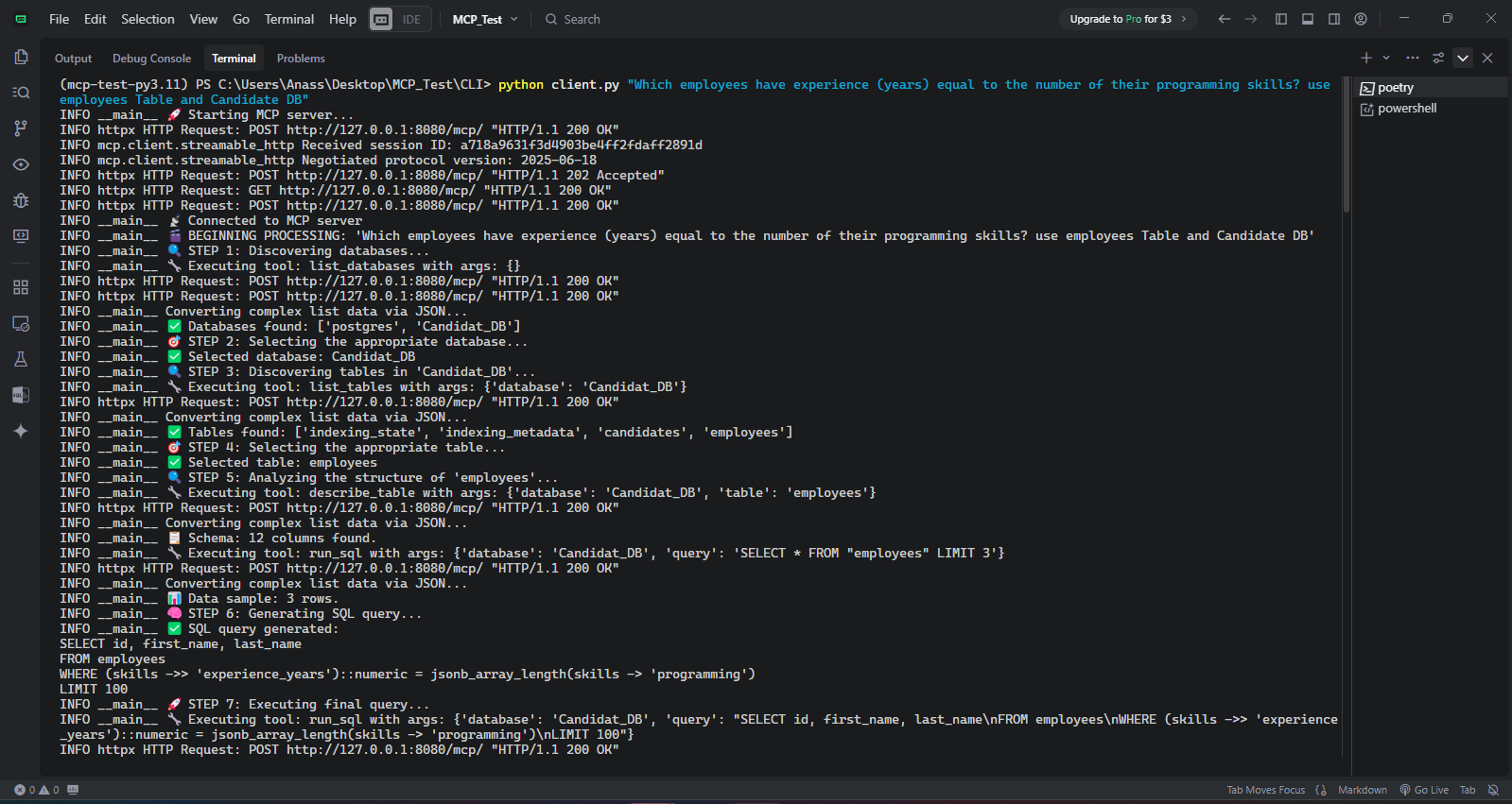 Command Line Interface Example