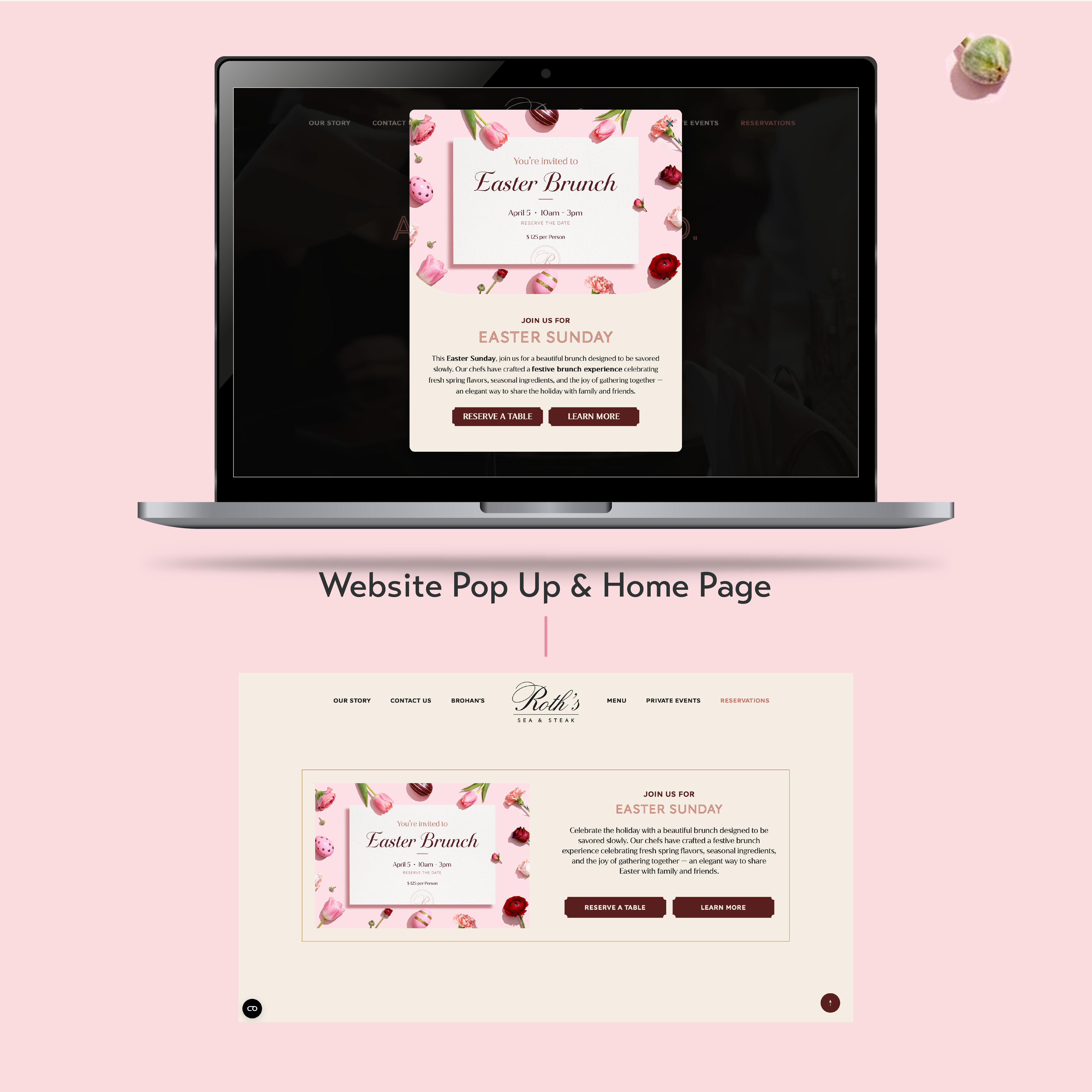 Website pop-up and block