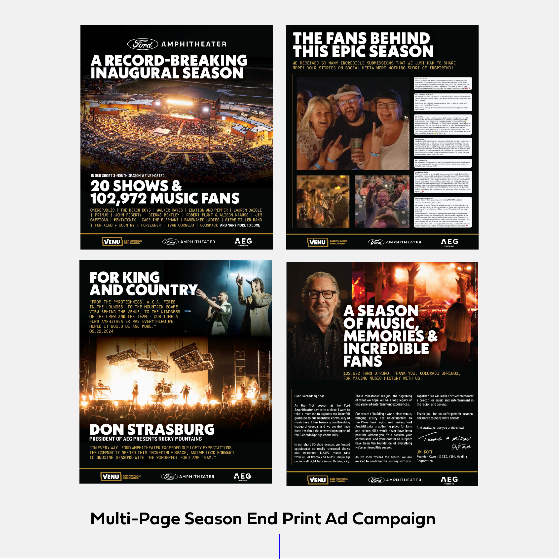 End of season print campaign