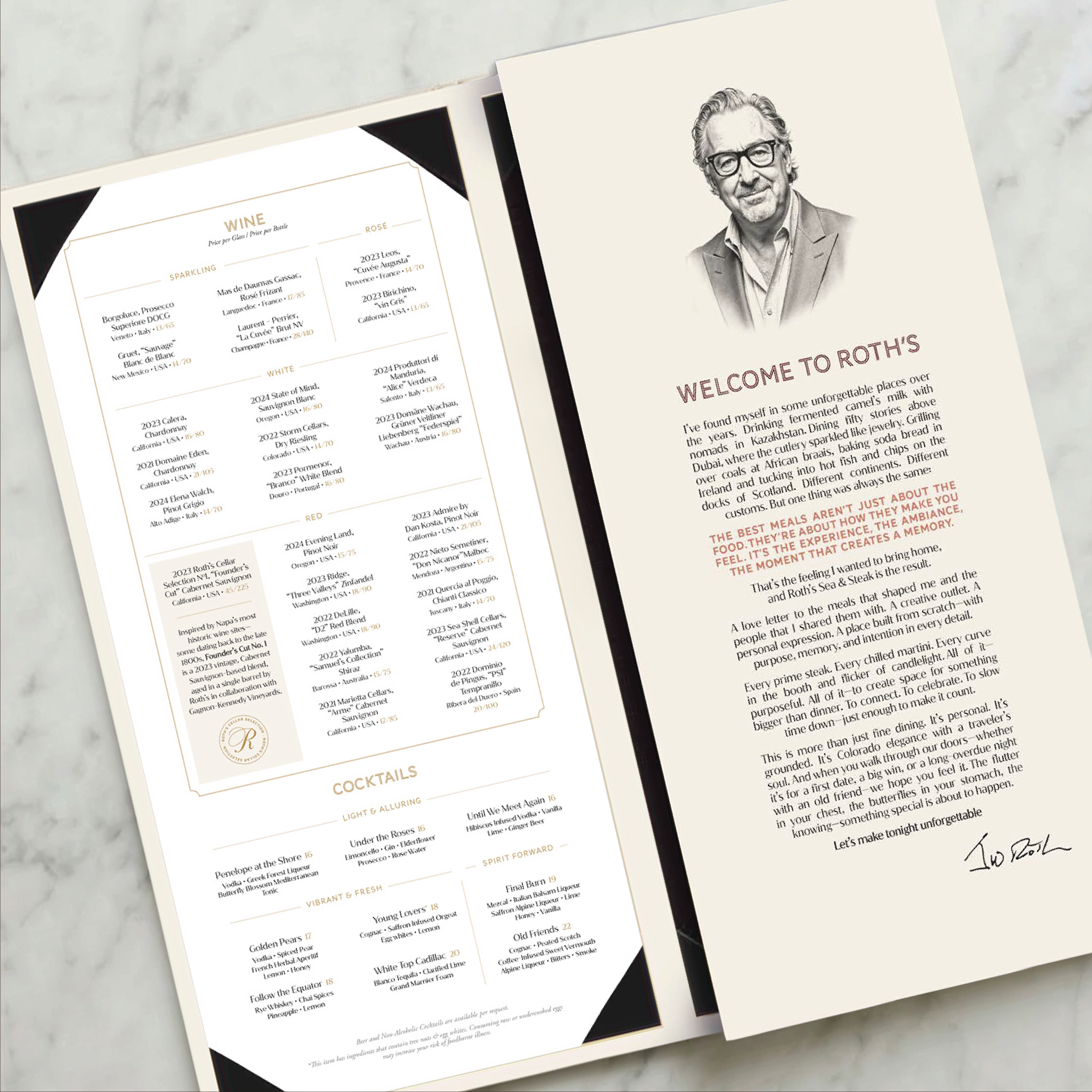 Menu design