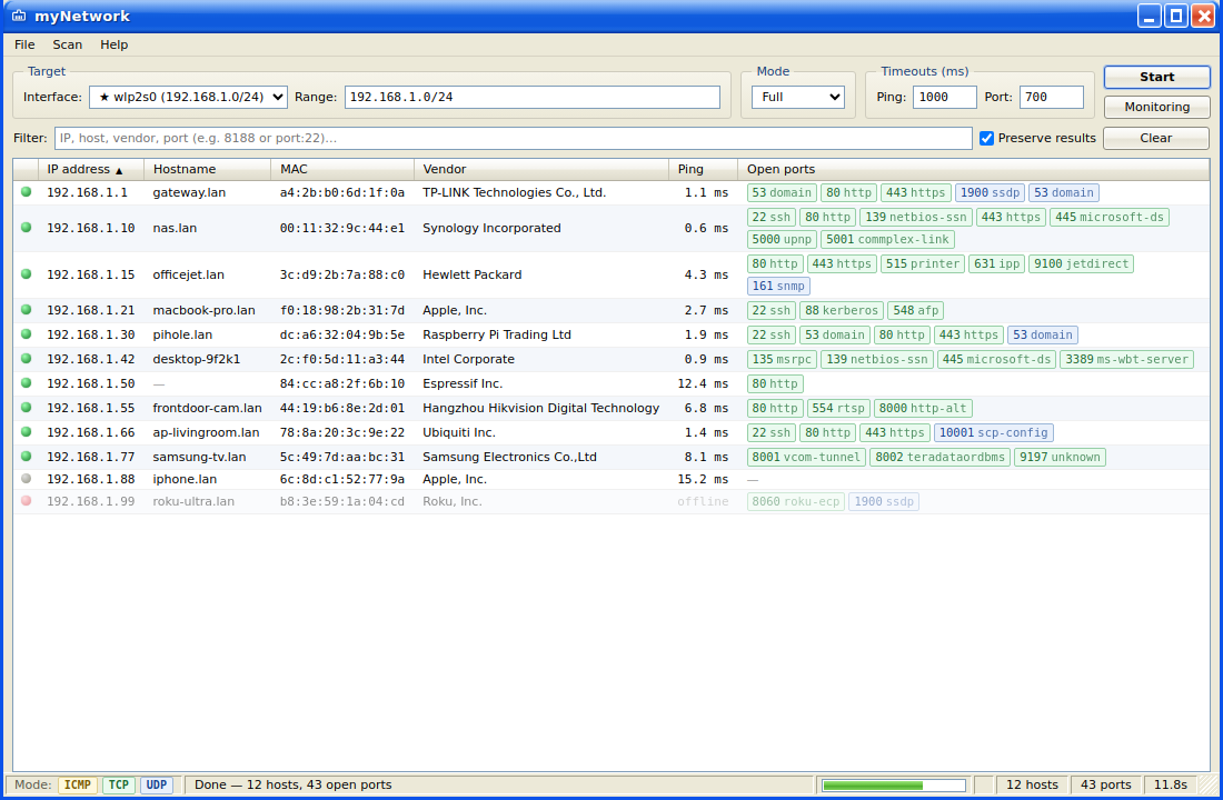 myNetwork screenshot