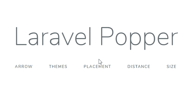 Laravel Popper