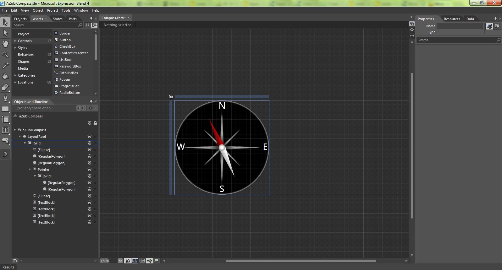 Compass xaml