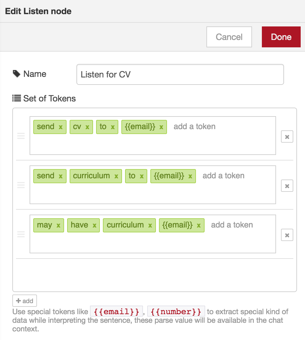 Example Listen Node