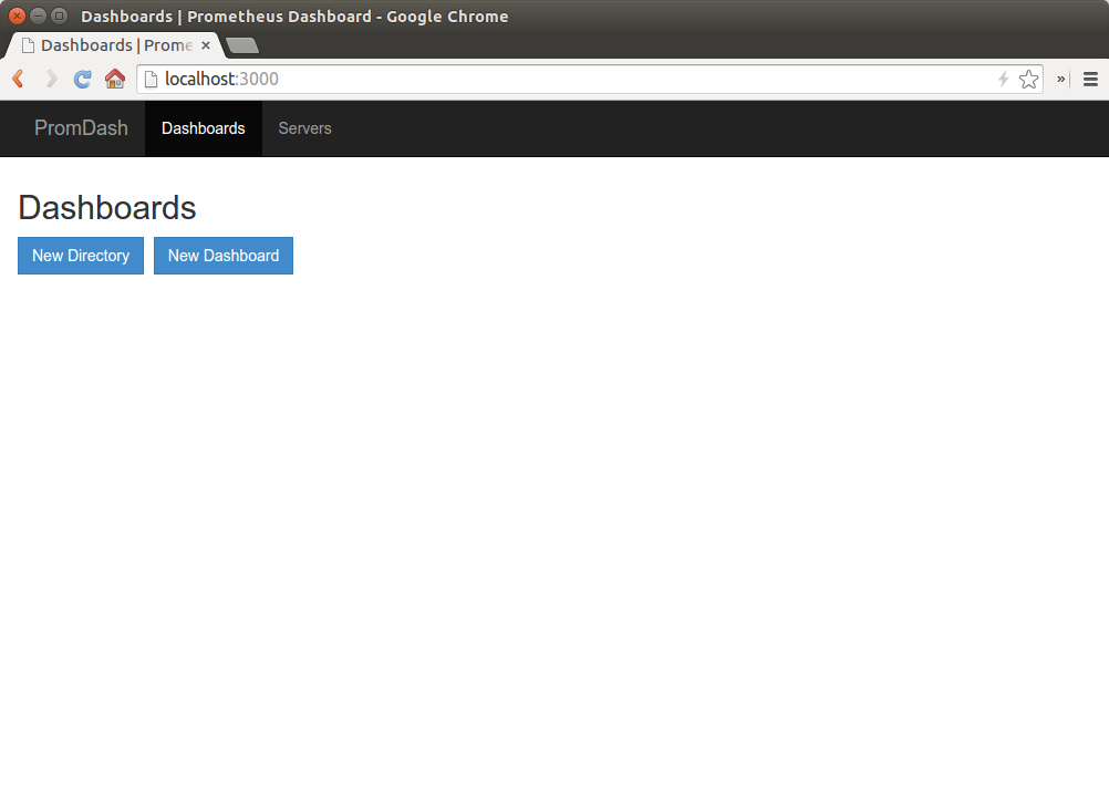 Screenshot: PromDash Dashboard