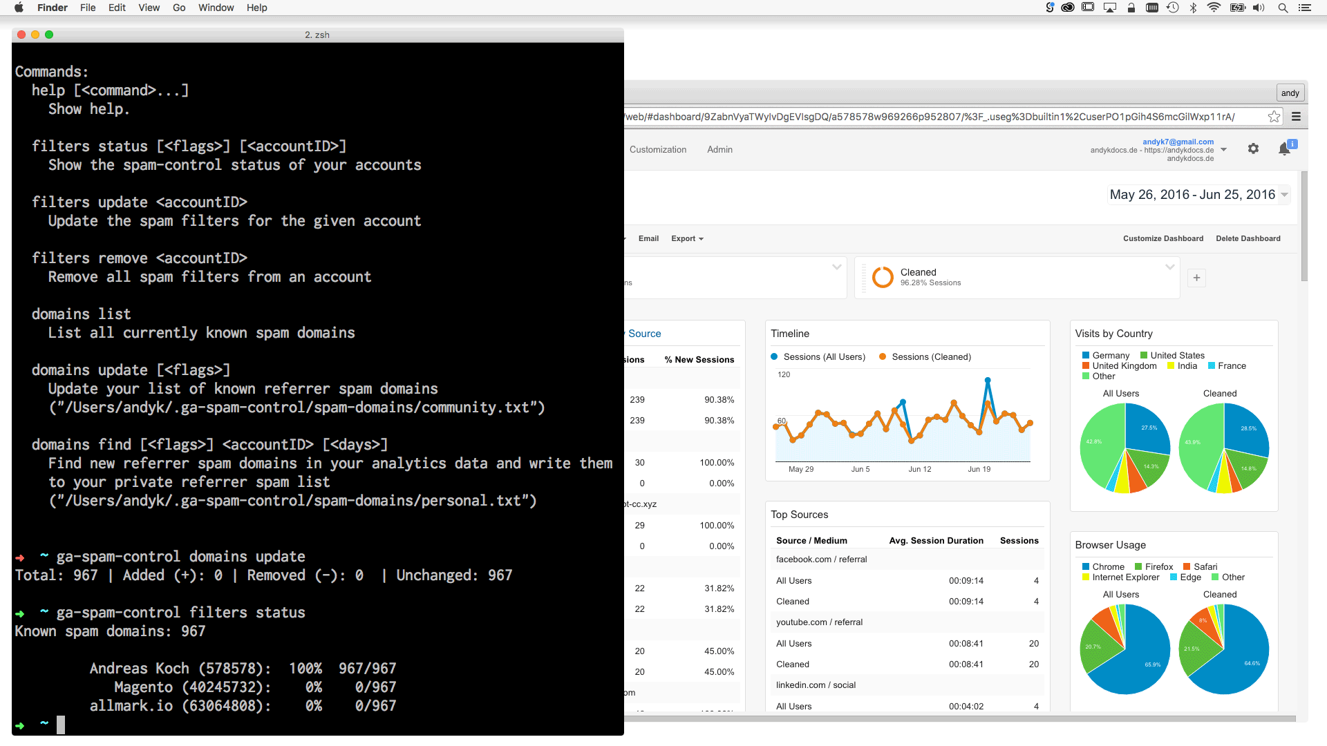 Animation: Locating new referrer spam domain names in your Google Analytics reports with ga-spam-control domains find