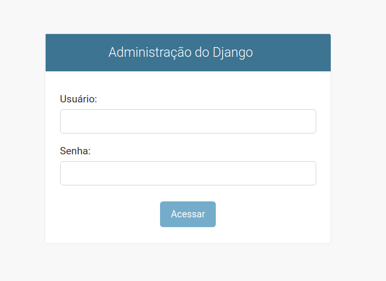 Login Django Admin