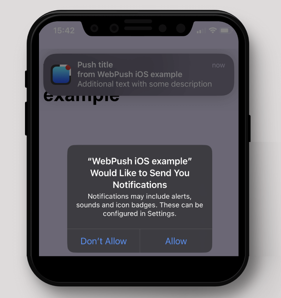 Iphone prompt example