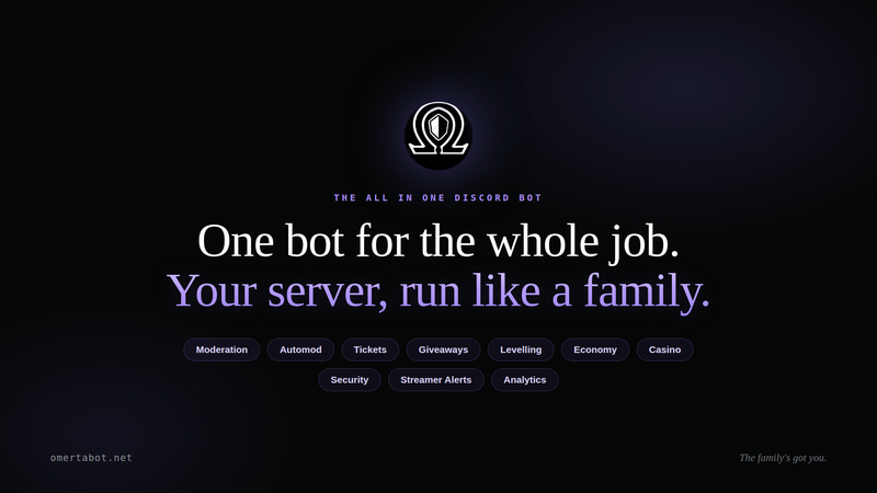 Omertà, one bot for the whole job