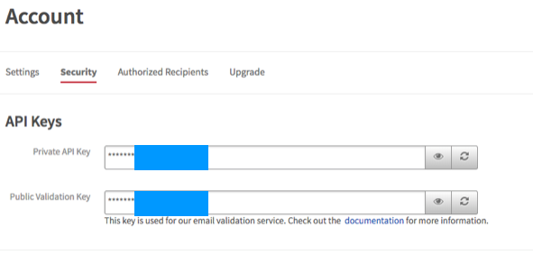 Mailgun API key