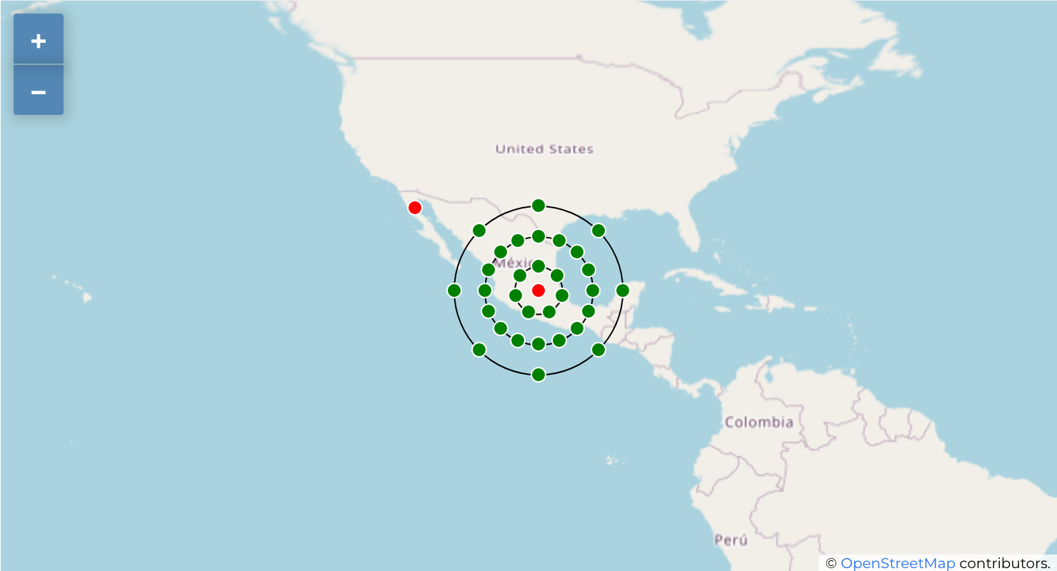 México Concentric Rings