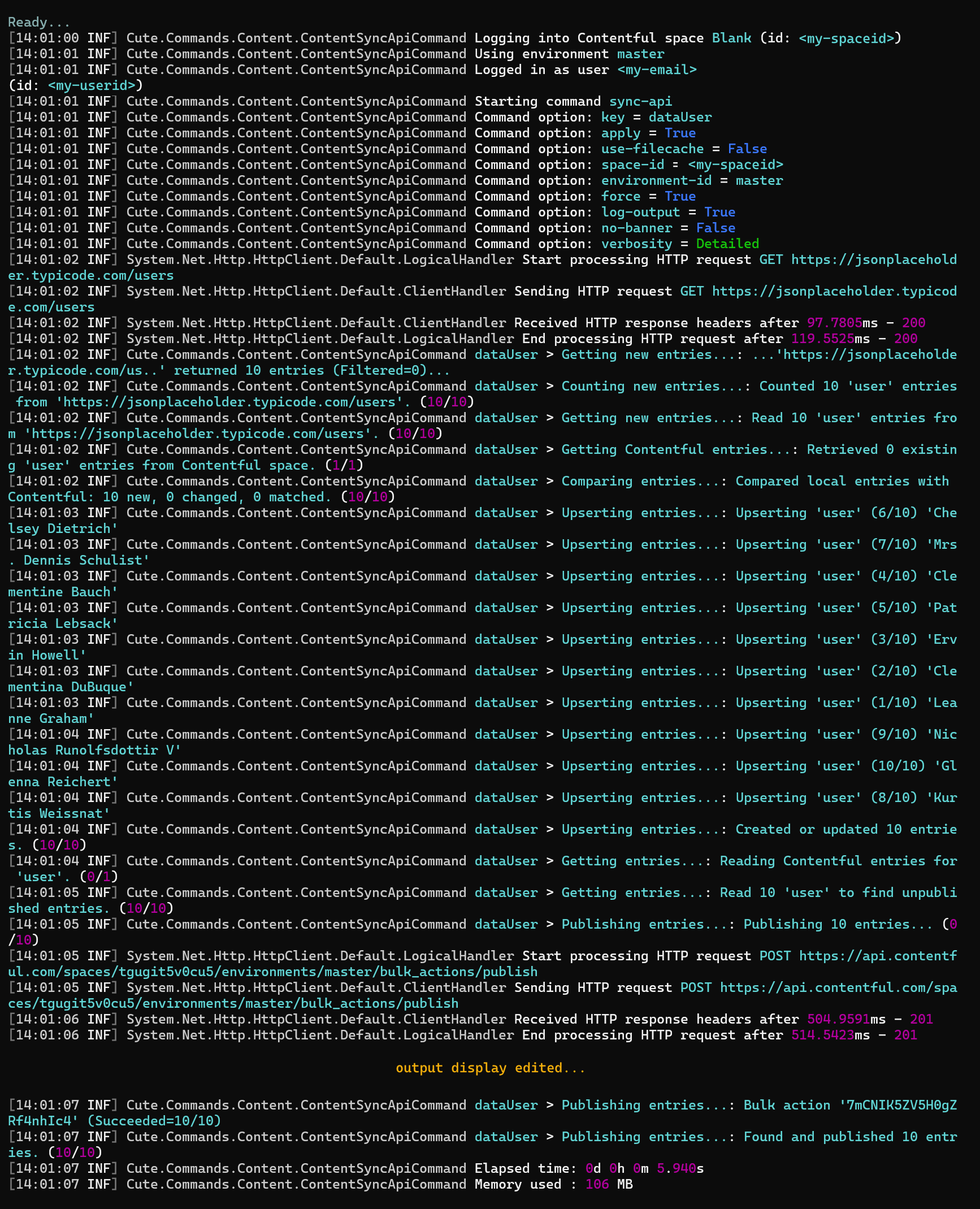 cute server scheduler terminal output