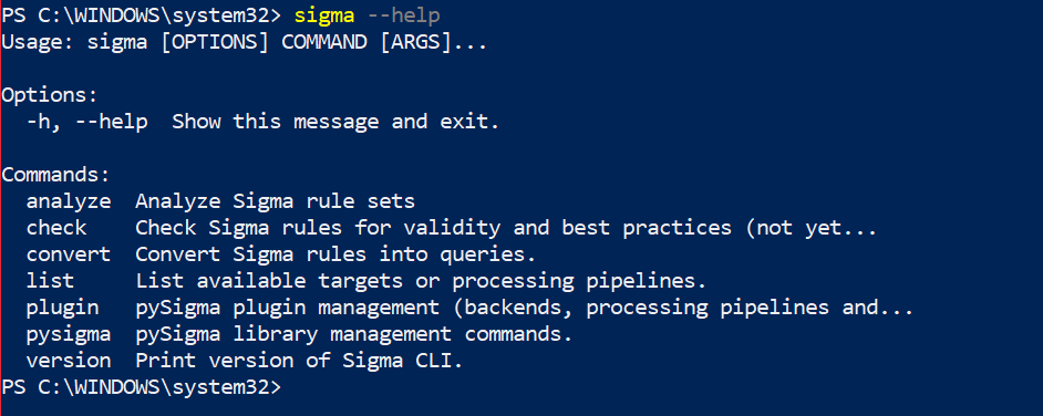 Sigma CLI