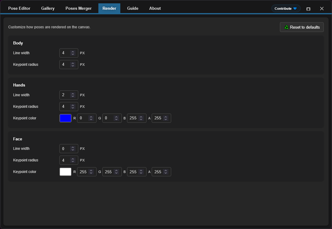 OpenPose Studio Render module