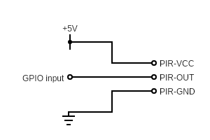 PIR motion sensor wiring diagram