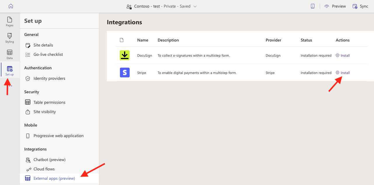 Setup Stripe integration in Power Pages