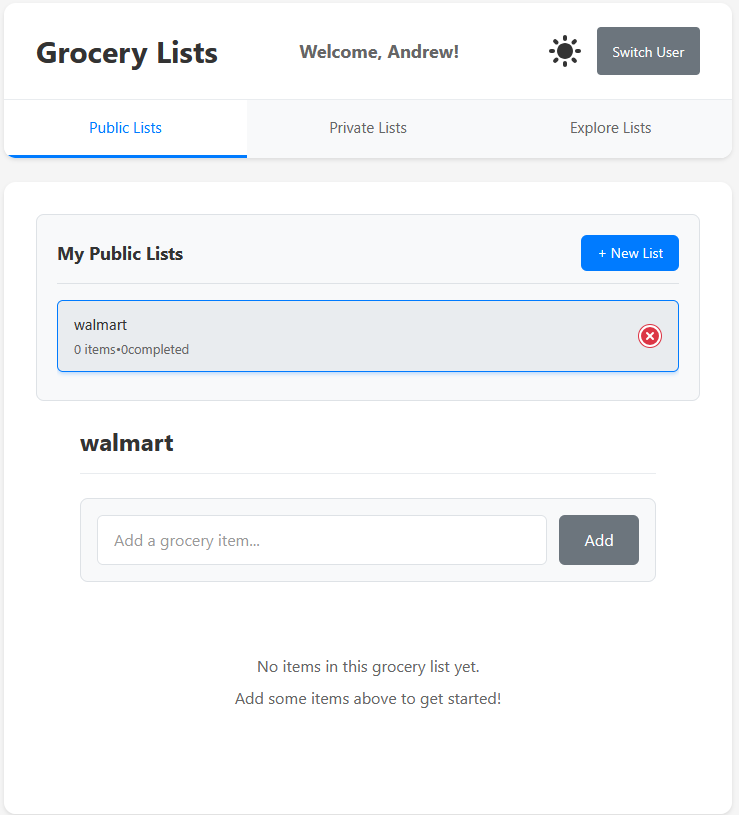 GitHub - andrew-s28/grocery-list: Grocery list app for my home server.