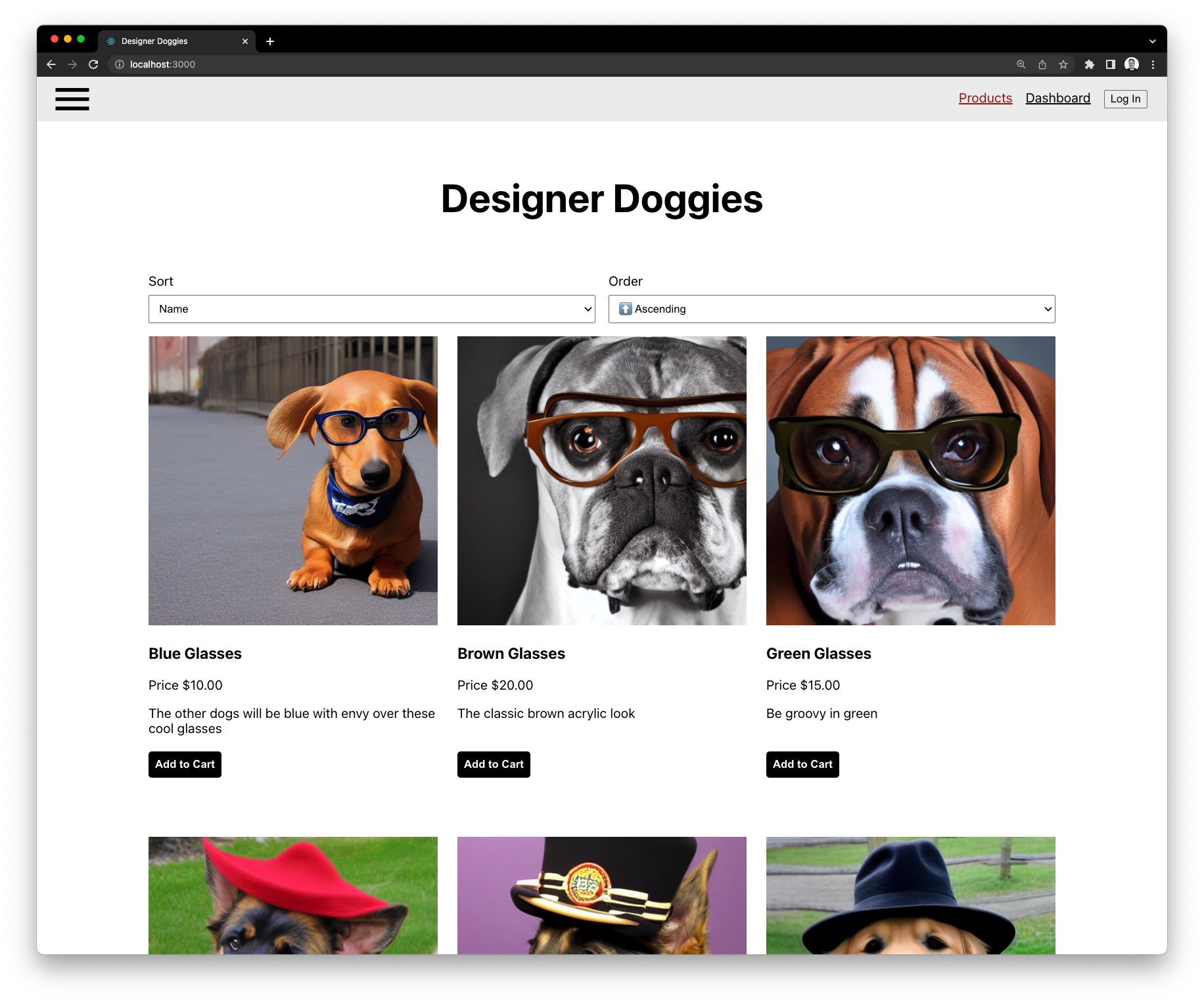 Home page of designer dogs
